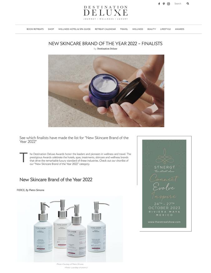 New Skincare Brand Of The Year 2022 – Finalists