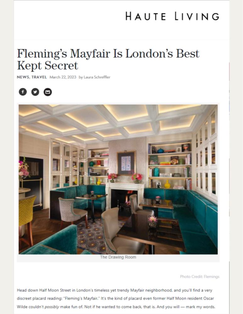 Fleming’s Mayfair Is London’s Best Kept Secret