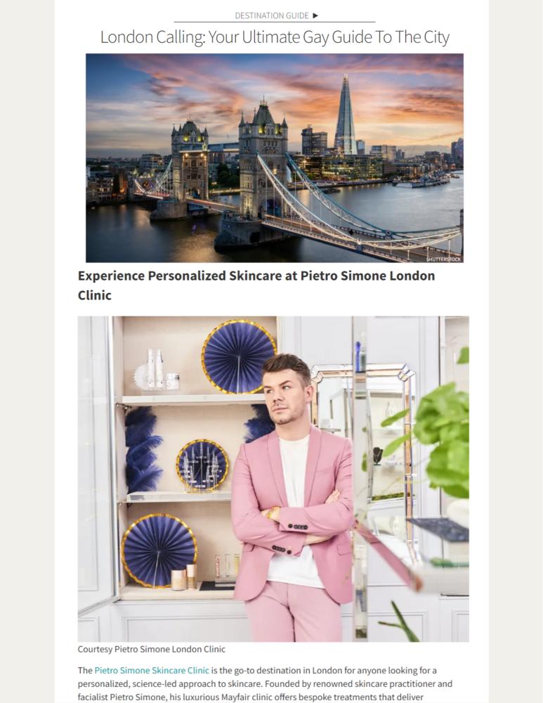 Experience Personalized Skincare at Pietro Simone London Clinic
