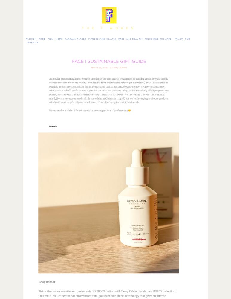FACE | SUSTAINABLE GIFT GUIDE