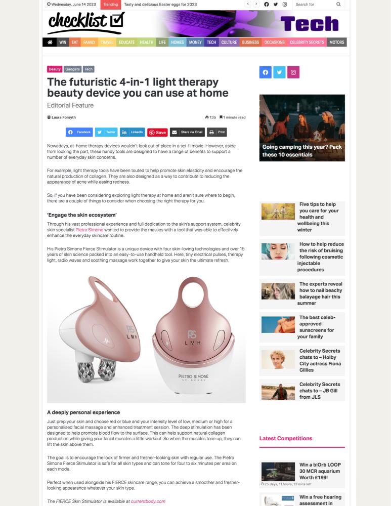 The futuristic 4-in-1 light therapy beauty device you can use at home