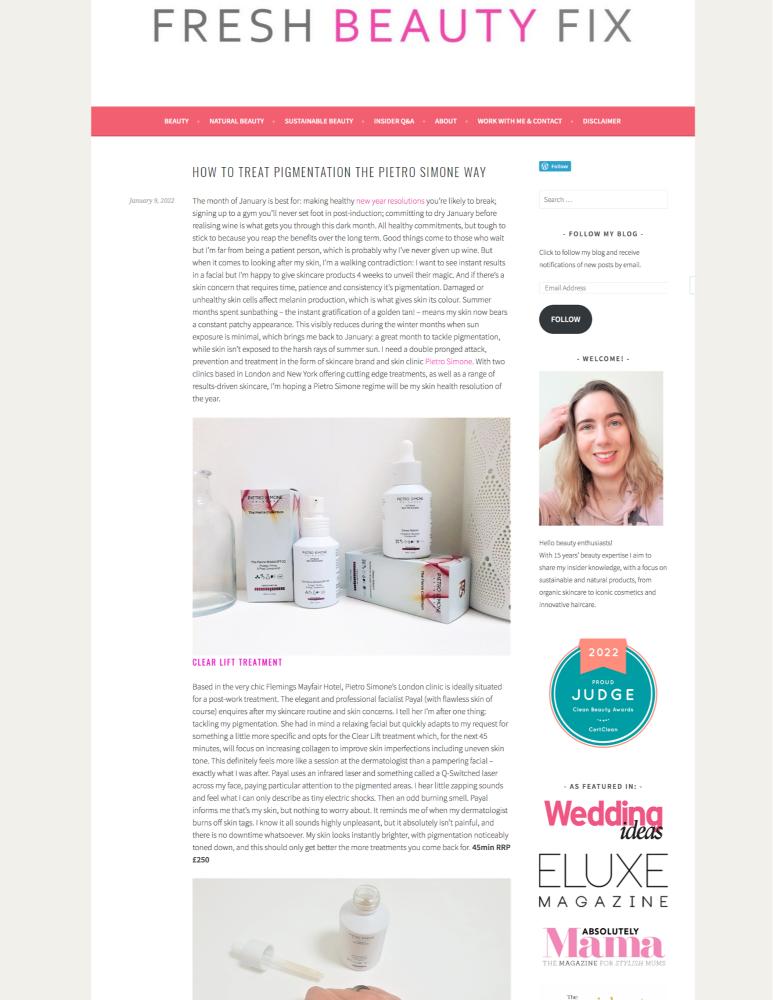 HOW TO TREAT PIGMENTATION THE PIETRO SIMONE WAY