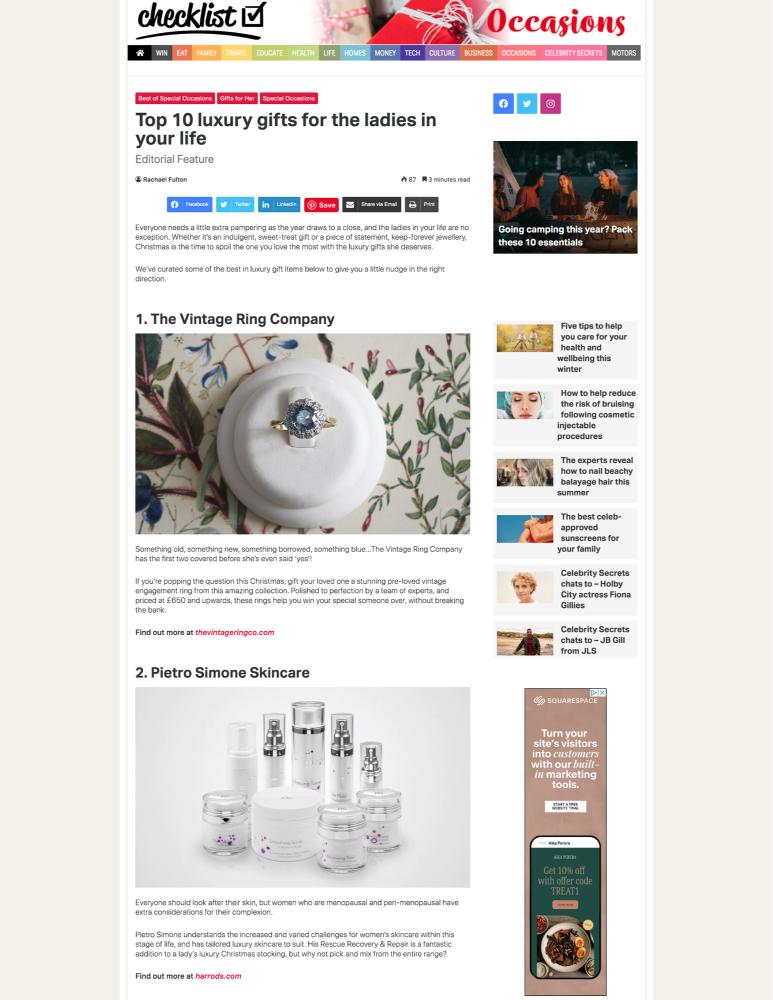 Top 10 luxury gifts for the ladies in your life